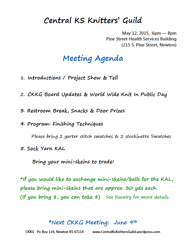 may agenda